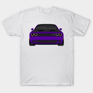 DODGE HELLCAT FRONT  PURPLE T-Shirt